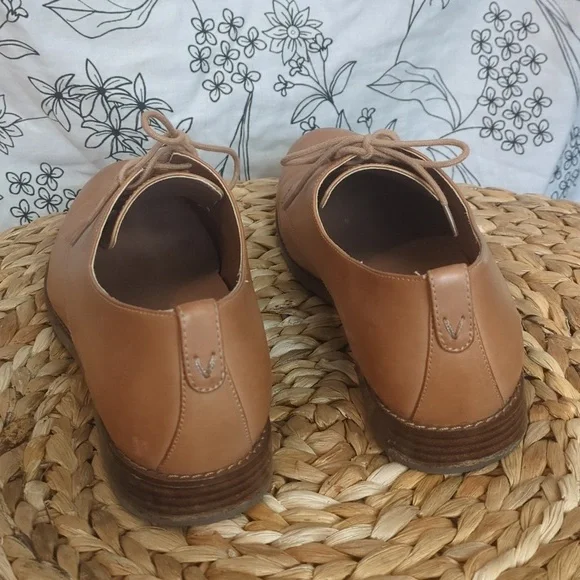 Vionic Weslyn Tan Leather Oxfords Lace-Up Loafers - Picture 7 of 10
